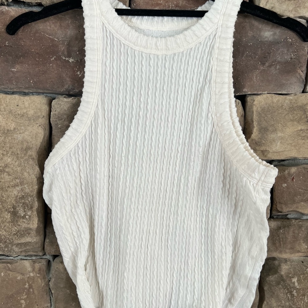Arizona ribbed crop tank top